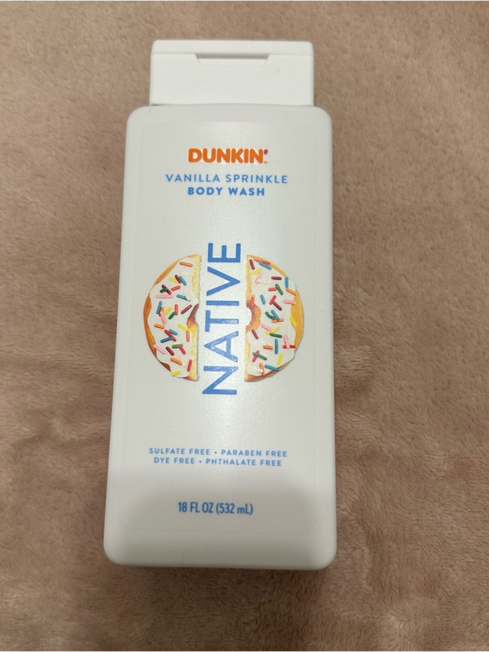 NEW Native X Dunkin’ Vanilla Sprinkle Body Wash